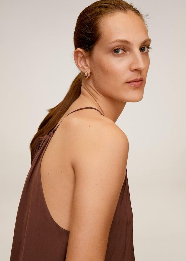 Flowing halter top