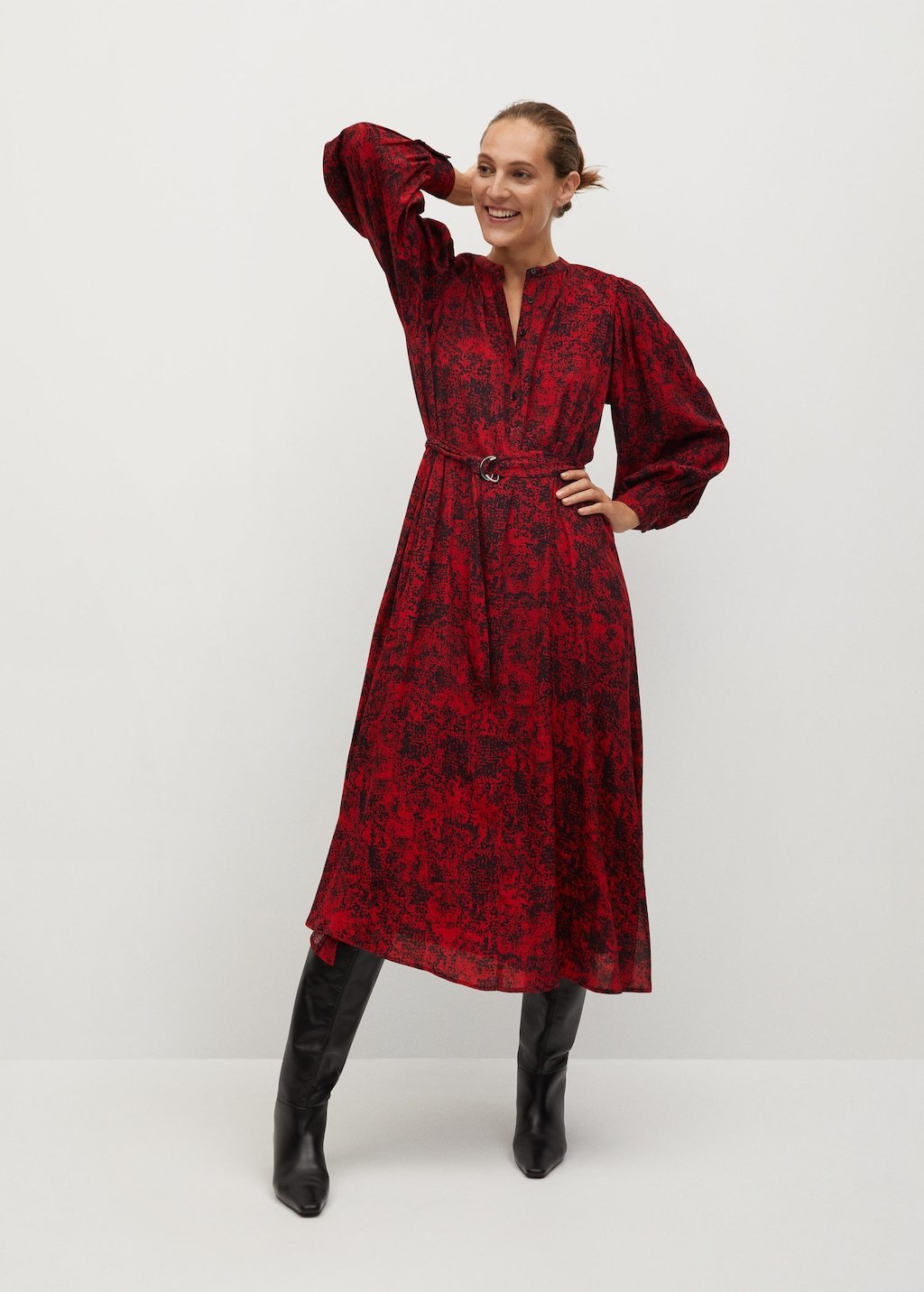 Flowy printed dress