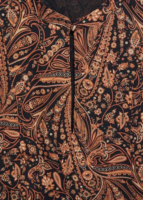 Flowy printed dress