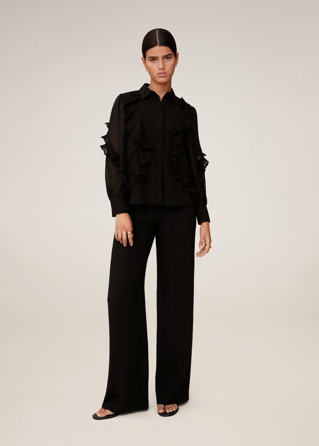 Ruffled blouse