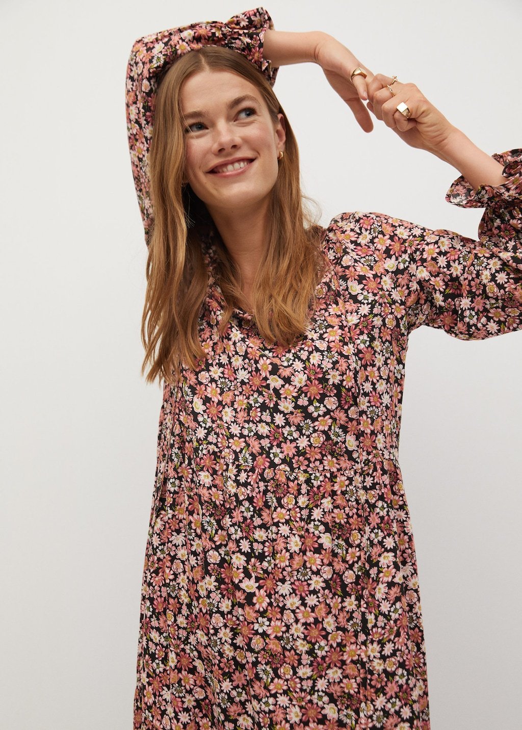 Printed long dress