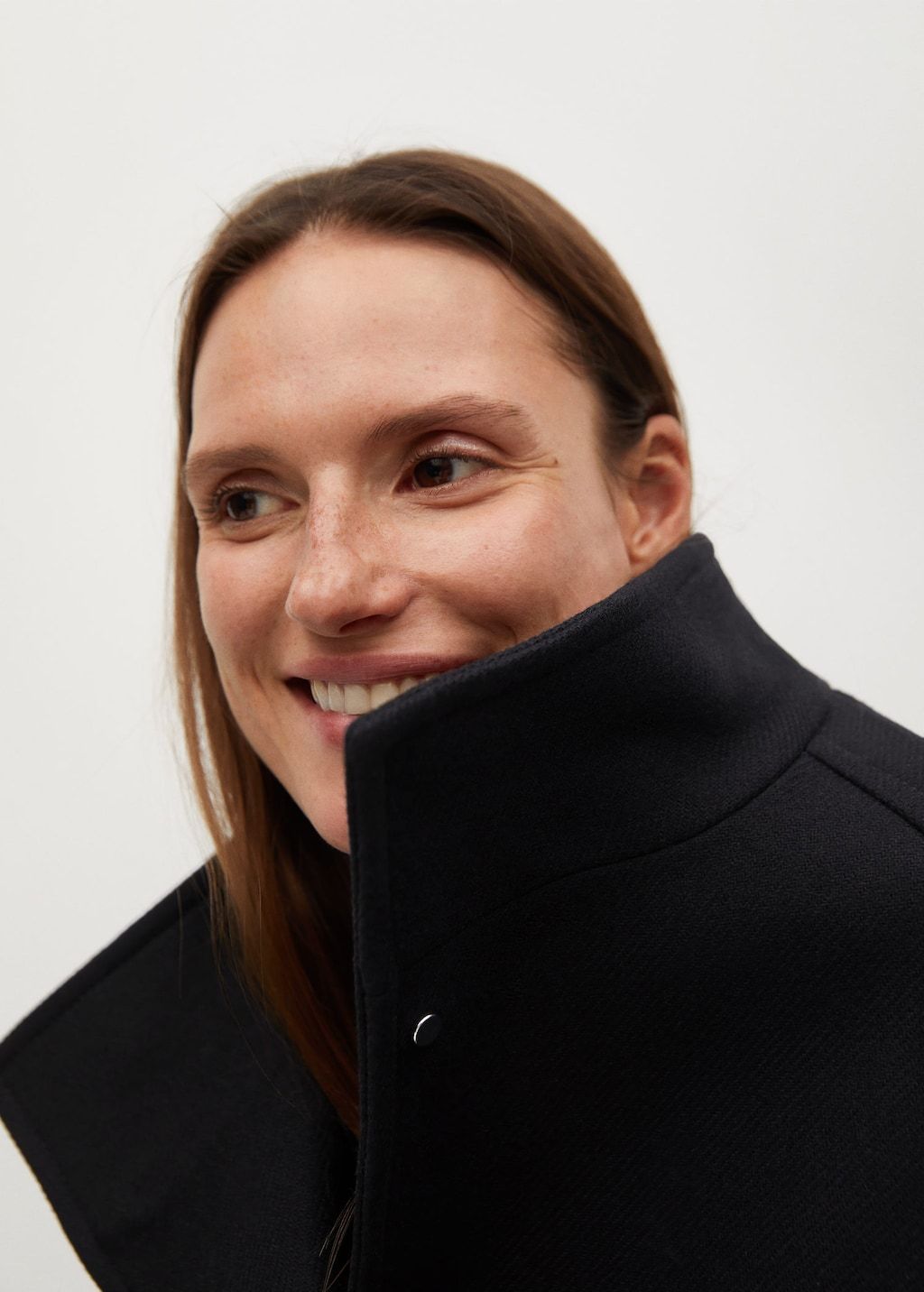 Belted wool coat