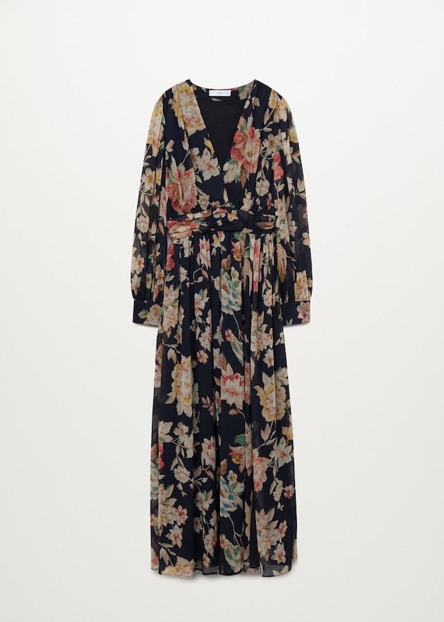 Recycled polyester printed dress
