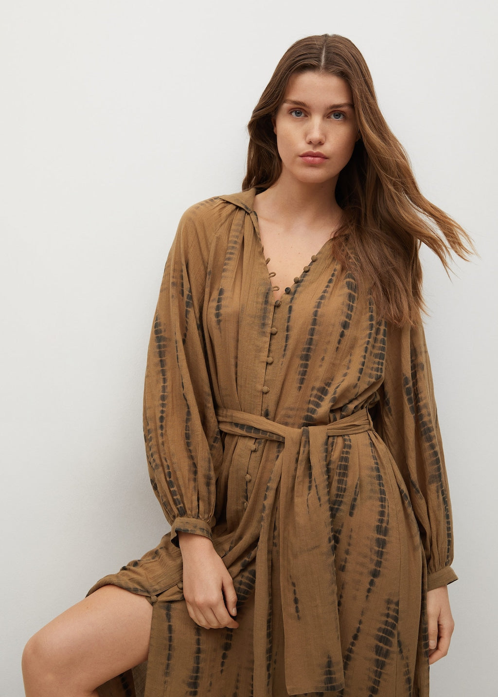 Cotton shirt dress