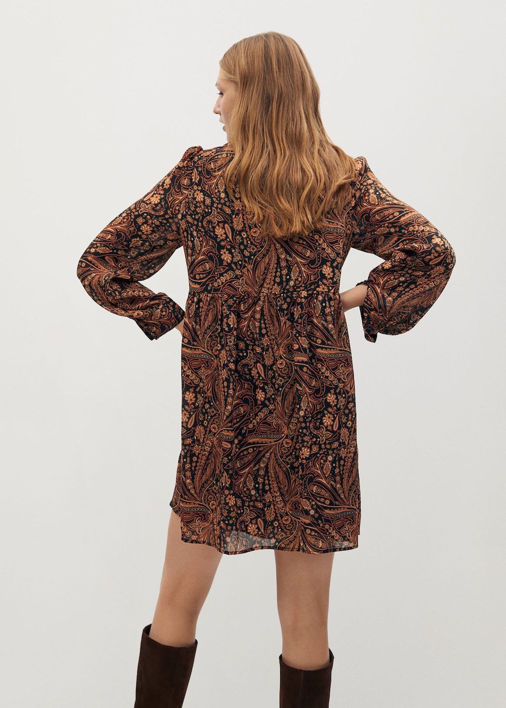 Flowy printed dress