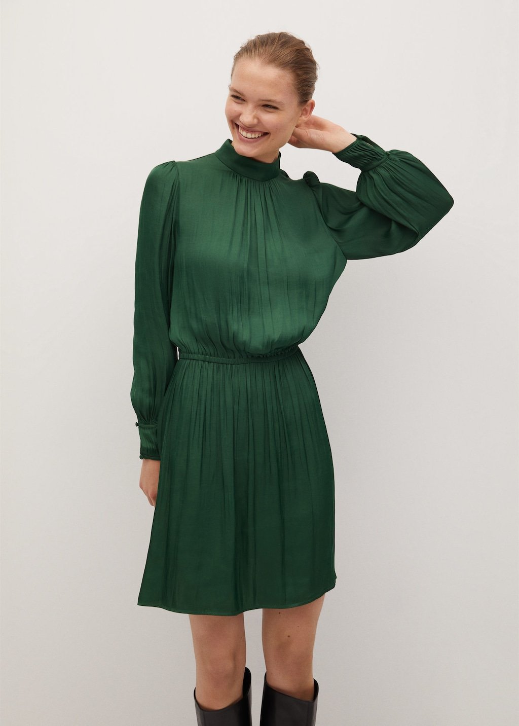 Flowy Puffed sleeves dress